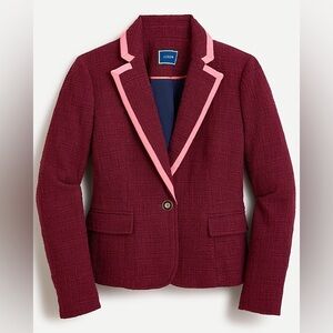 J.Crew Peplum blazer in textured tweed
